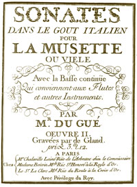 sonates de Du Gué
